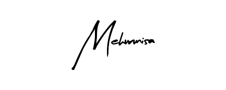 The Arty Signature typeface gives name Mehurunisa a refined look. Suitable for certificates, diplomas, and official verification. Mehurunisa signature style 8 images and pictures png