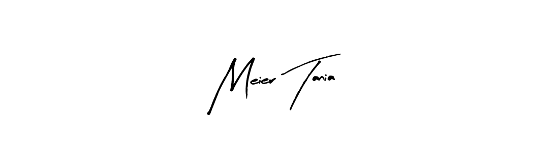 Use a signature maker to create a handwritten signature online. With this signature software, you can design (Arty Signature) your own signature for name Meier Tania. Meier Tania signature style 8 images and pictures png