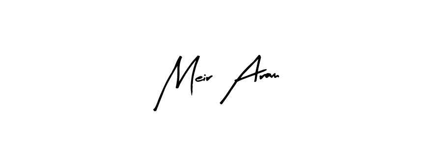 How to make Meir Aram name signature. Use Arty Signature style for creating short signs online. This is the latest handwritten sign. Meir Aram signature style 8 images and pictures png