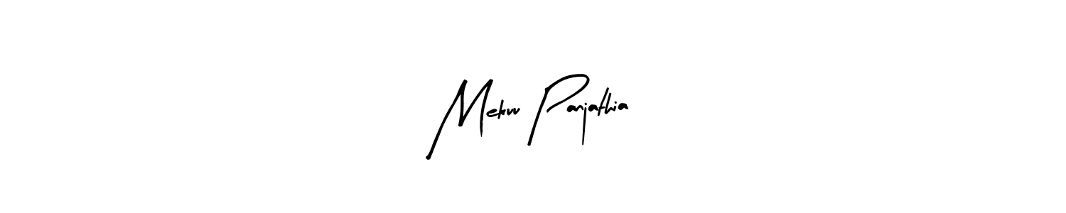 How to make Mekuu Panjathia name signature. Use Arty Signature style for creating short signs online. This is the latest handwritten sign. Mekuu Panjathia signature style 8 images and pictures png