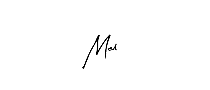 How to make Mel ❤ name signature. Use Arty Signature style for creating short signs online. This is the latest handwritten sign. Mel ❤ signature style 8 images and pictures png