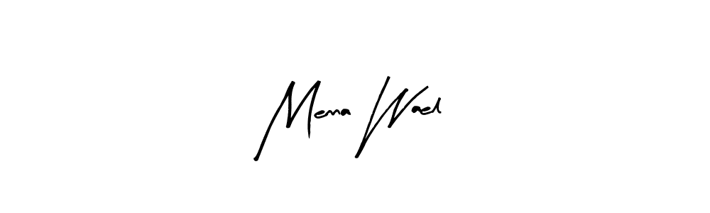 Create a beautiful signature design for name Menna Wael. With this signature (Arty Signature) fonts, you can make a handwritten signature for free. Menna Wael signature style 8 images and pictures png