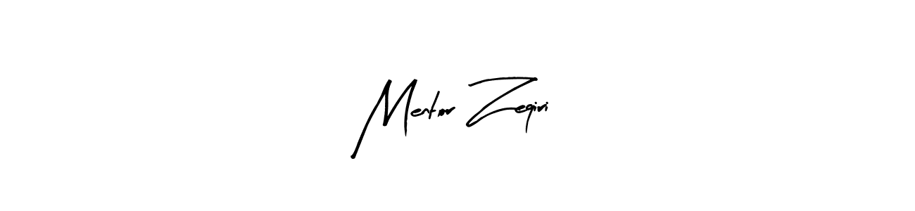 Arty Signature is a professional signature style that is perfect for those who want to add a touch of class to their signature. It is also a great choice for those who want to make their signature more unique. Get Mentor Zeqiri name to fancy signature for free. Mentor Zeqiri signature style 8 images and pictures png