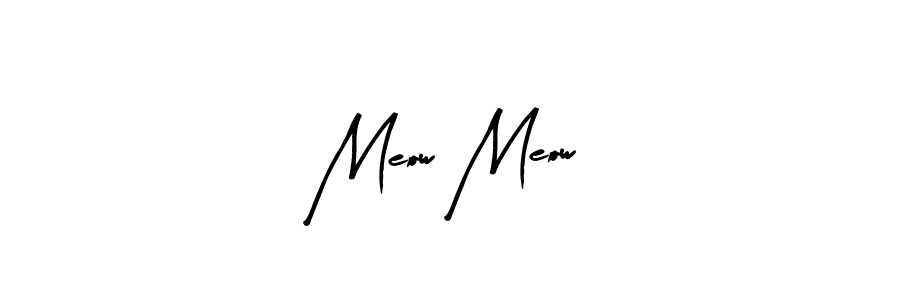 Create a beautiful signature design for name Meow Meow. With this signature (Arty Signature) fonts, you can make a handwritten signature for free. Meow Meow signature style 8 images and pictures png