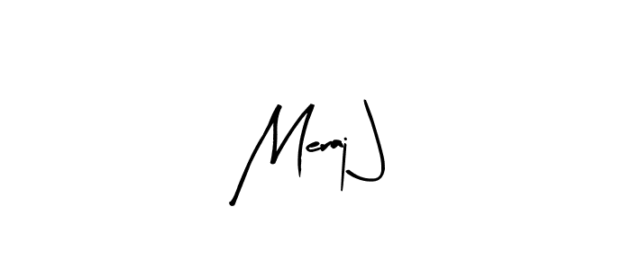 Use a signature maker to create a handwritten signature online. With this signature software, you can design (Arty Signature) your own signature for name Meraj J. Meraj J signature style 8 images and pictures png