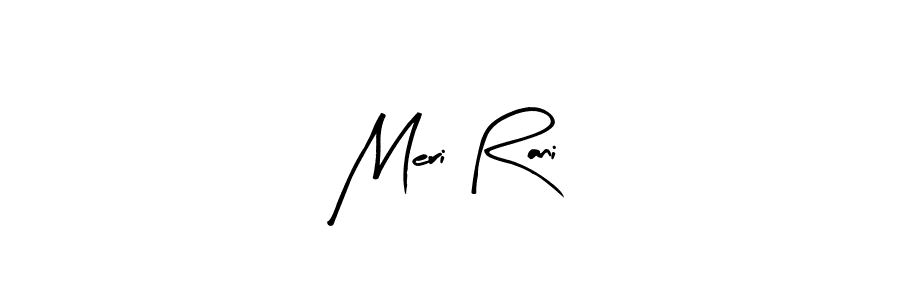 How to make Meri Rani name signature. Use Arty Signature style for creating short signs online. This is the latest handwritten sign. Meri Rani signature style 8 images and pictures png