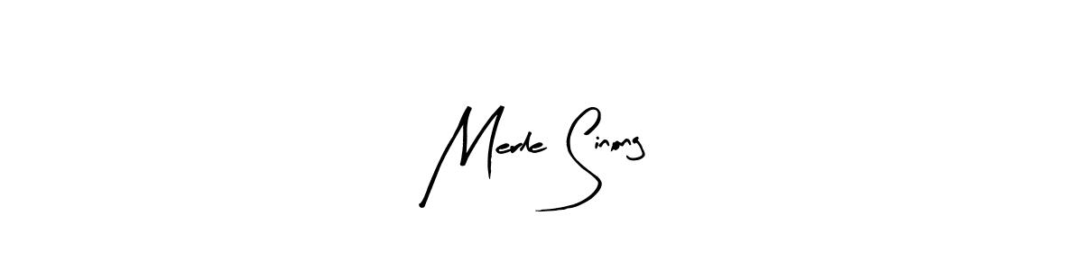Also we have Merle Sinong name is the best signature style. Create professional handwritten signature collection using Arty Signature autograph style. Merle Sinong signature style 8 images and pictures png