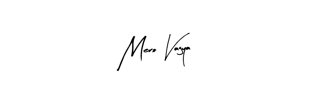 Use a signature maker to create a handwritten signature online. With this signature software, you can design (Arty Signature) your own signature for name Mero Vagya. Mero Vagya signature style 8 images and pictures png