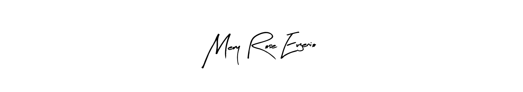 Similarly Arty Signature is the best handwritten signature design. Signature creator online .You can use it as an online autograph creator for name Mery Rose Eugenio. Mery Rose Eugenio signature style 8 images and pictures png