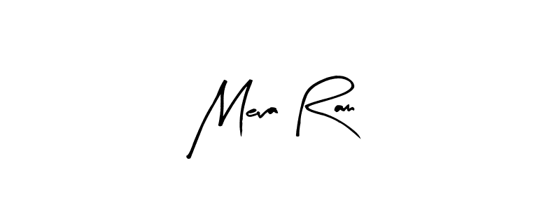 Design your own signature with our free online signature maker. With this signature software, you can create a handwritten (Arty Signature) signature for name Meva Ram. Meva Ram signature style 8 images and pictures png