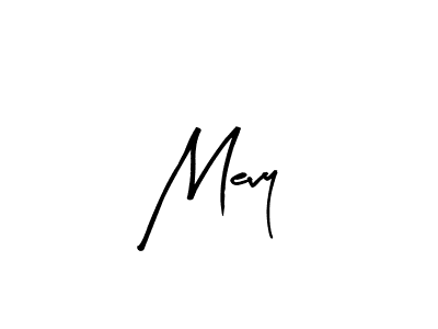 Create a beautiful signature design for name Mevy. With this signature (Arty Signature) fonts, you can make a handwritten signature for free. Mevy signature style 8 images and pictures png