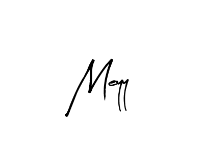 Use a signature maker to create a handwritten signature online. With this signature software, you can design (Arty Signature) your own signature for name Meyy. Meyy signature style 8 images and pictures png