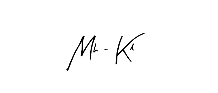 It looks lik you need a new signature style for name Mh - Kl. Design unique handwritten (Arty Signature) signature with our free signature maker in just a few clicks. Mh - Kl signature style 8 images and pictures png