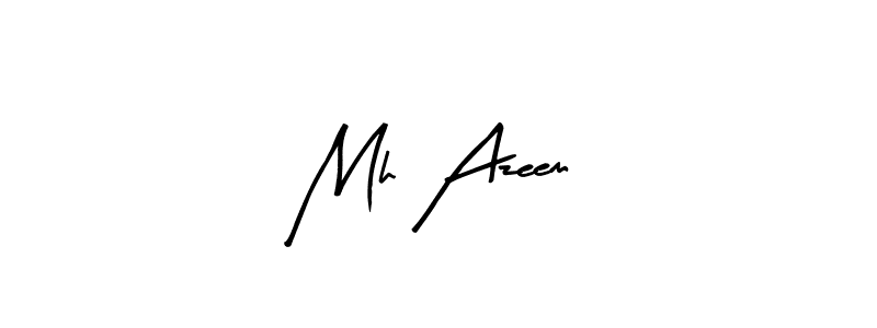 Also we have Mh Azeem name is the best signature style. Create professional handwritten signature collection using Arty Signature autograph style. Mh Azeem signature style 8 images and pictures png