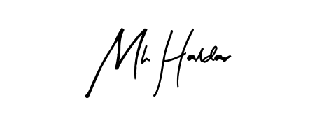 Stand out with a creative autograph for Mh Haldar. The Arty Signature styling blends modern aesthetics with classic signature flourishes. Mh Haldar signature style 8 images and pictures png