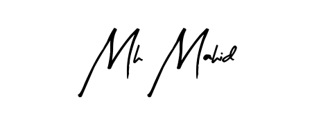 Give your name Mh Mahid an exquisite flair with the Arty Signature script font. Ideal for contracts, resumes, and formal letterheads. Mh Mahid signature style 8 images and pictures png
