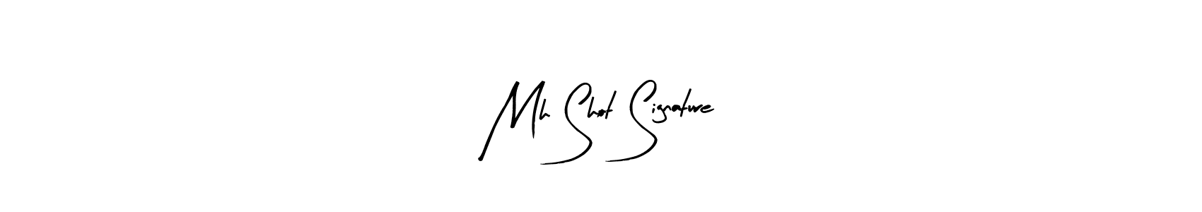 Arty Signature is a professional signature style that is perfect for those who want to add a touch of class to their signature. It is also a great choice for those who want to make their signature more unique. Get Mh Shot Signature name to fancy signature for free. Mh Shot Signature signature style 8 images and pictures png
