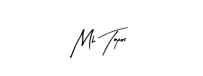 Create a beautiful signature design for name Mh Tapos. With this signature (Arty Signature) fonts, you can make a handwritten signature for free. Mh Tapos signature style 8 images and pictures png