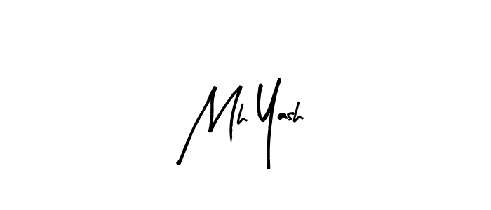 How to make Mh Yash signature? Arty Signature is a professional autograph style. Create handwritten signature for Mh Yash name. Mh Yash signature style 8 images and pictures png