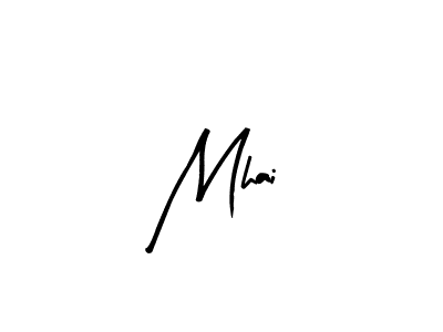 Make a beautiful signature design for name Mhai. With this signature (Arty Signature) style, you can create a handwritten signature for free. Mhai signature style 8 images and pictures png