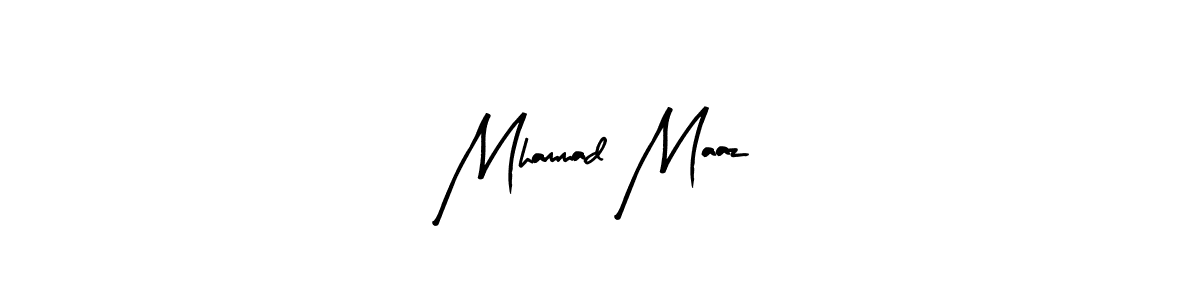 You should practise on your own different ways (Arty Signature) to write your name (Mhammad Maaz) in signature. don't let someone else do it for you. Mhammad Maaz signature style 8 images and pictures png