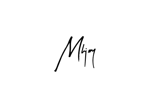 How to make Mhjoy signature? Arty Signature is a professional autograph style. Create handwritten signature for Mhjoy name. Mhjoy signature style 8 images and pictures png