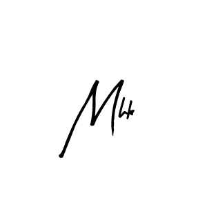 Design your own signature with our free online signature maker. With this signature software, you can create a handwritten (Arty Signature) signature for name Mhk. Mhk signature style 8 images and pictures png