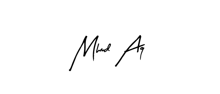 Similarly Arty Signature is the best handwritten signature design. Signature creator online .You can use it as an online autograph creator for name Mhmd Aq. Mhmd Aq signature style 8 images and pictures png