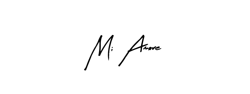 Create a beautiful signature design for name Mi Amore. With this signature (Arty Signature) fonts, you can make a handwritten signature for free. Mi Amore signature style 8 images and pictures png