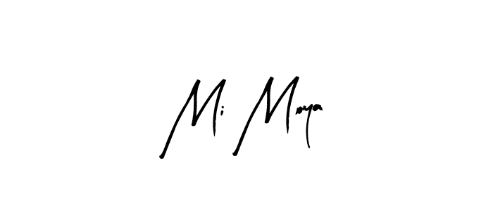 Similarly Arty Signature is the best handwritten signature design. Signature creator online .You can use it as an online autograph creator for name Mi Moya. Mi Moya signature style 8 images and pictures png