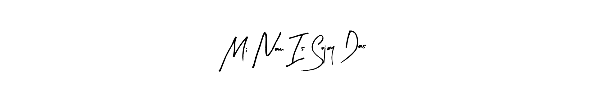 The best way (Arty Signature) to make a short signature is to pick only two or three words in your name. The name Mi Nam Is Sujoy Das include a total of six letters. For converting this name. Mi Nam Is Sujoy Das signature style 8 images and pictures png