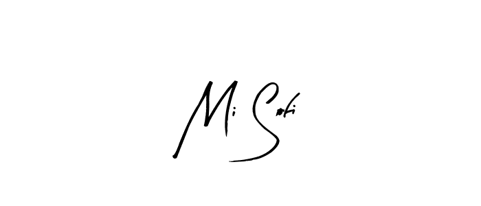 Similarly Arty Signature is the best handwritten signature design. Signature creator online .You can use it as an online autograph creator for name Mi Sofi. Mi Sofi signature style 8 images and pictures png