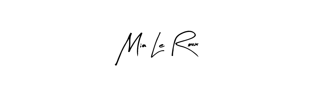 if you are searching for the best signature style for your name Mia Le Roux. so please give up your signature search. here we have designed multiple signature styles  using Arty Signature. Mia Le Roux signature style 8 images and pictures png