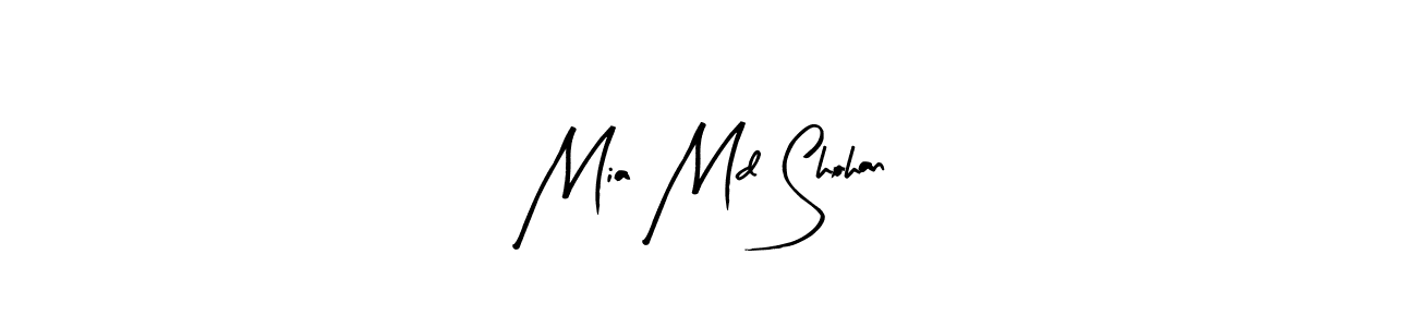 Use a signature maker to create a handwritten signature online. With this signature software, you can design (Arty Signature) your own signature for name Mia Md Shohan. Mia Md Shohan signature style 8 images and pictures png