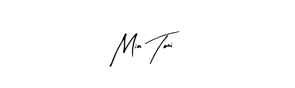 Design your own signature with our free online signature maker. With this signature software, you can create a handwritten (Arty Signature) signature for name Mia TomiĆ. Mia TomiĆ signature style 8 images and pictures png