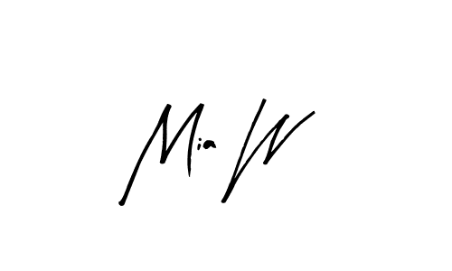 Also we have Mia W name is the best signature style. Create professional handwritten signature collection using Arty Signature autograph style. Mia W signature style 8 images and pictures png