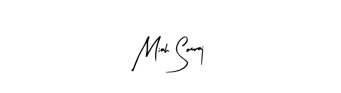 Miah Somraj stylish signature style. Best Handwritten Sign (Arty Signature) for my name. Handwritten Signature Collection Ideas for my name Miah Somraj. Miah Somraj signature style 8 images and pictures png