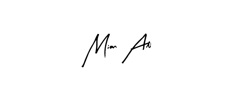 Arty Signature is a professional signature style that is perfect for those who want to add a touch of class to their signature. It is also a great choice for those who want to make their signature more unique. Get Mian Ali name to fancy signature for free. Mian Ali signature style 8 images and pictures png