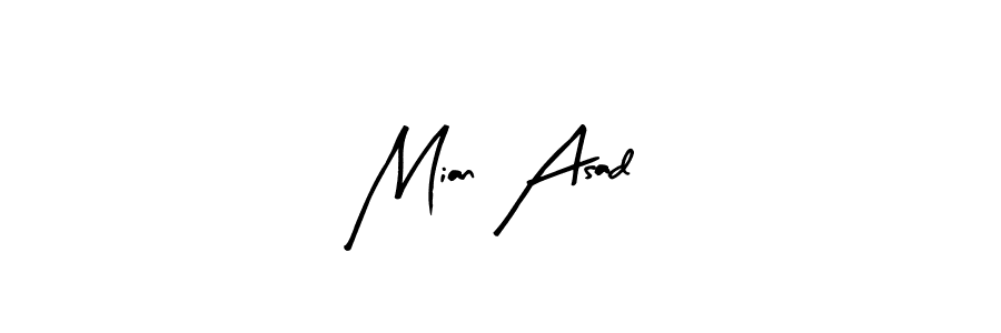 Here are the top 10 professional signature styles for the name Mian Asad. These are the best autograph styles you can use for your name. Mian Asad signature style 8 images and pictures png