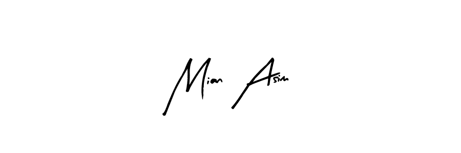 Create a beautiful signature design for name Mian Asim. With this signature (Arty Signature) fonts, you can make a handwritten signature for free. Mian Asim signature style 8 images and pictures png