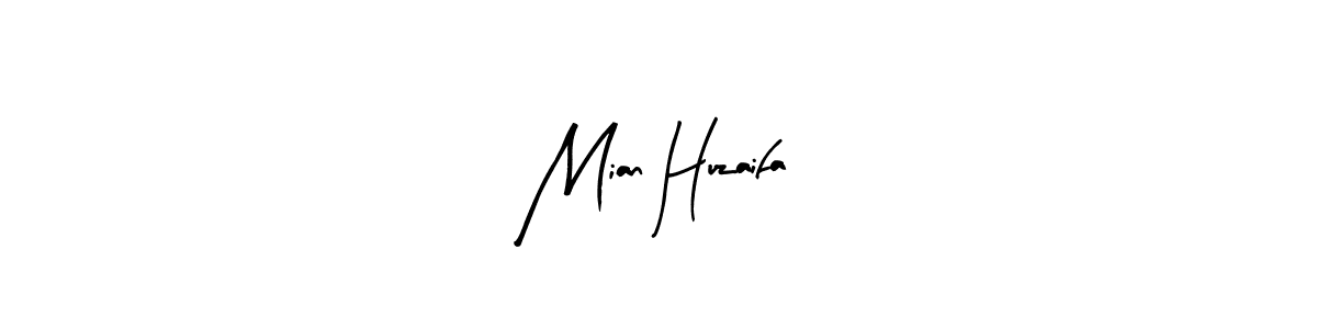 Also we have Mian Huzaifa name is the best signature style. Create professional handwritten signature collection using Arty Signature autograph style. Mian Huzaifa signature style 8 images and pictures png