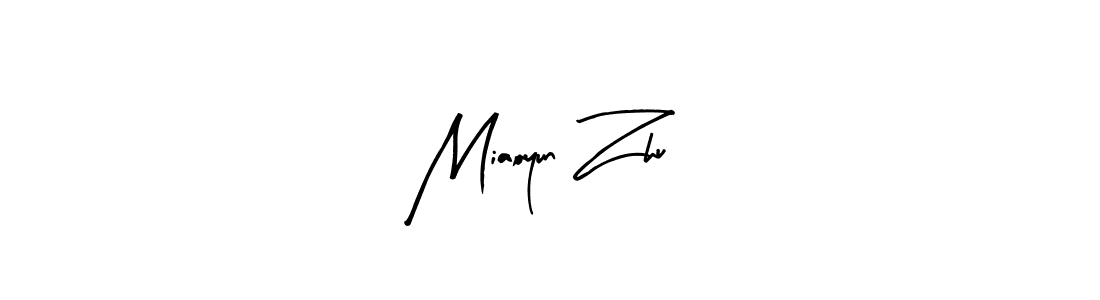 Arty Signature is a professional signature style that is perfect for those who want to add a touch of class to their signature. It is also a great choice for those who want to make their signature more unique. Get Miaoyun Zhu name to fancy signature for free. Miaoyun Zhu signature style 8 images and pictures png