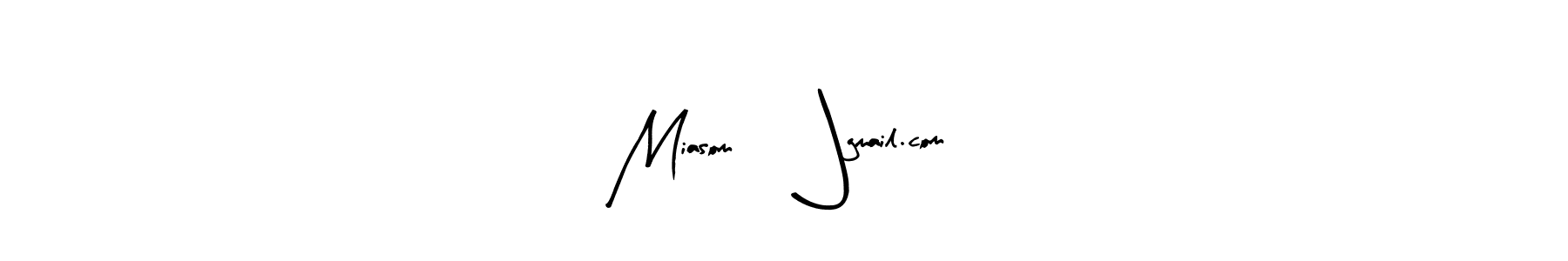 It looks lik you need a new signature style for name Miasom45@gmail.com. Design unique handwritten (Arty Signature) signature with our free signature maker in just a few clicks. Miasom45@gmail.com signature style 8 images and pictures png