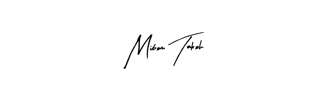 Make a beautiful signature design for name Mibom Takoh. With this signature (Arty Signature) style, you can create a handwritten signature for free. Mibom Takoh signature style 8 images and pictures png