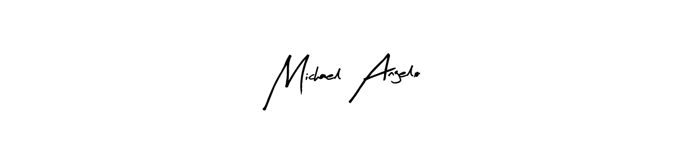 Michael Angelo stylish signature style. Best Handwritten Sign (Arty Signature) for my name. Handwritten Signature Collection Ideas for my name Michael Angelo. Michael Angelo signature style 8 images and pictures png