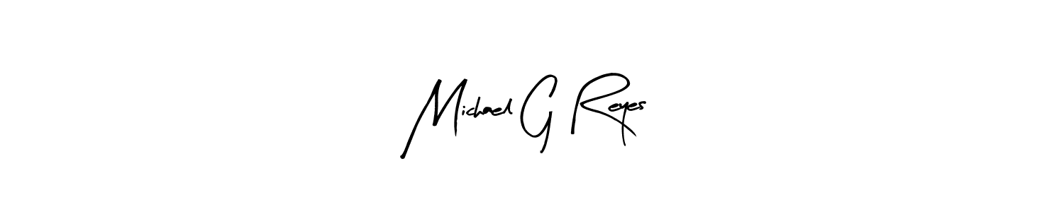 Similarly Arty Signature is the best handwritten signature design. Signature creator online .You can use it as an online autograph creator for name Michael G Reyes. Michael G Reyes signature style 8 images and pictures png