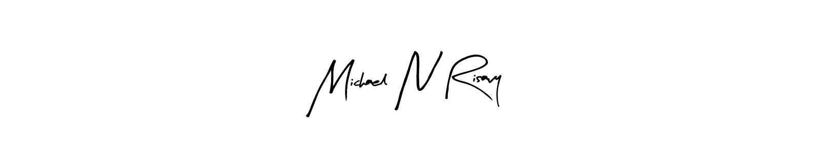 Arty Signature is a professional signature style that is perfect for those who want to add a touch of class to their signature. It is also a great choice for those who want to make their signature more unique. Get Michael N Risavy name to fancy signature for free. Michael N Risavy signature style 8 images and pictures png