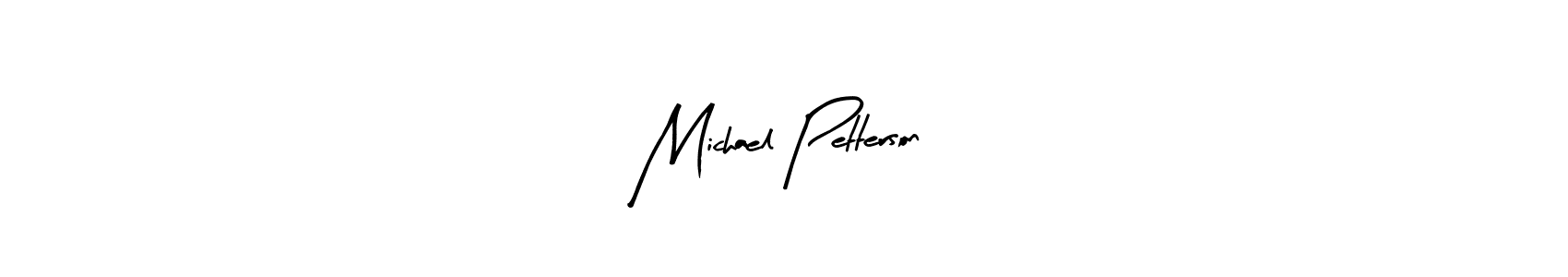 Arty Signature is a professional signature style that is perfect for those who want to add a touch of class to their signature. It is also a great choice for those who want to make their signature more unique. Get Michael Petterson name to fancy signature for free. Michael Petterson signature style 8 images and pictures png