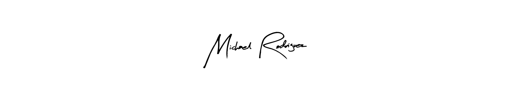 How to make Michael Rodriguez name signature. Use Arty Signature style for creating short signs online. This is the latest handwritten sign. Michael Rodriguez signature style 8 images and pictures png