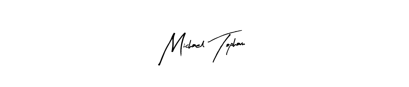 Michael Topham stylish signature style. Best Handwritten Sign (Arty Signature) for my name. Handwritten Signature Collection Ideas for my name Michael Topham. Michael Topham signature style 8 images and pictures png